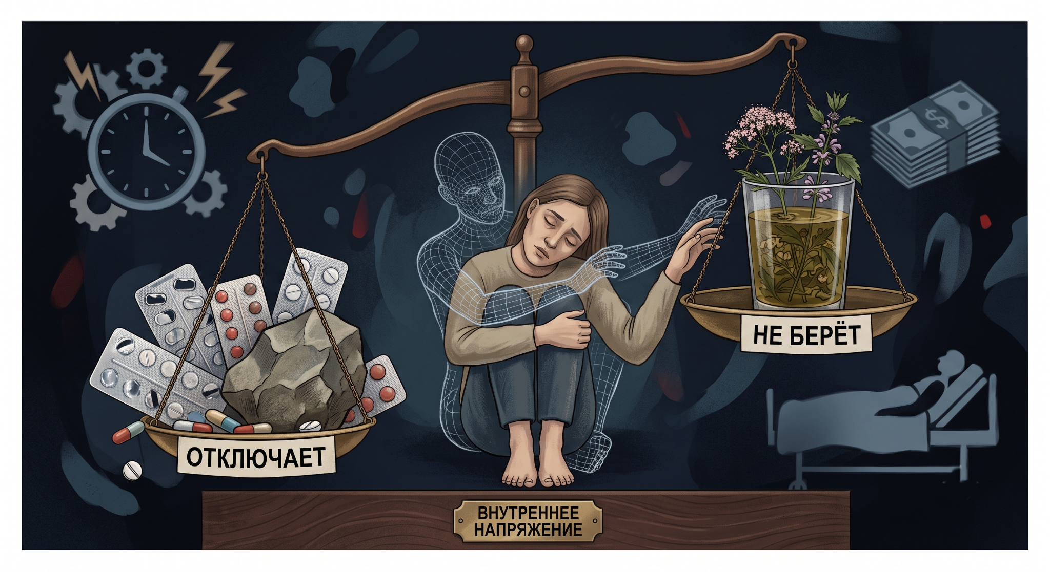 Сравнение сильных успокоительных и мягких трав